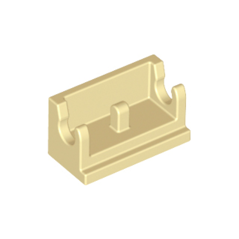 Scharnier Steen 1x2 basis Tan